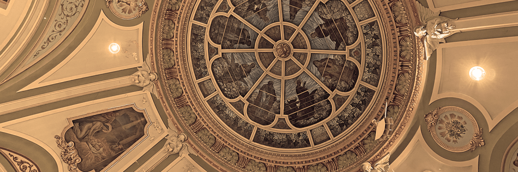 Plafond de l'Église St-Enfant-Jésus par Ginette Hétu-Bertrand