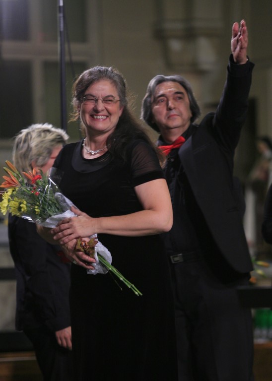 Mercedes et Andrei au concert conjoint avec un choeur allemand en octobre 2009
